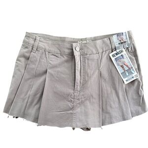 Rewash Pleated Skort with Built-In Shorts – Taupe/Khaki – Size 9 – NWT